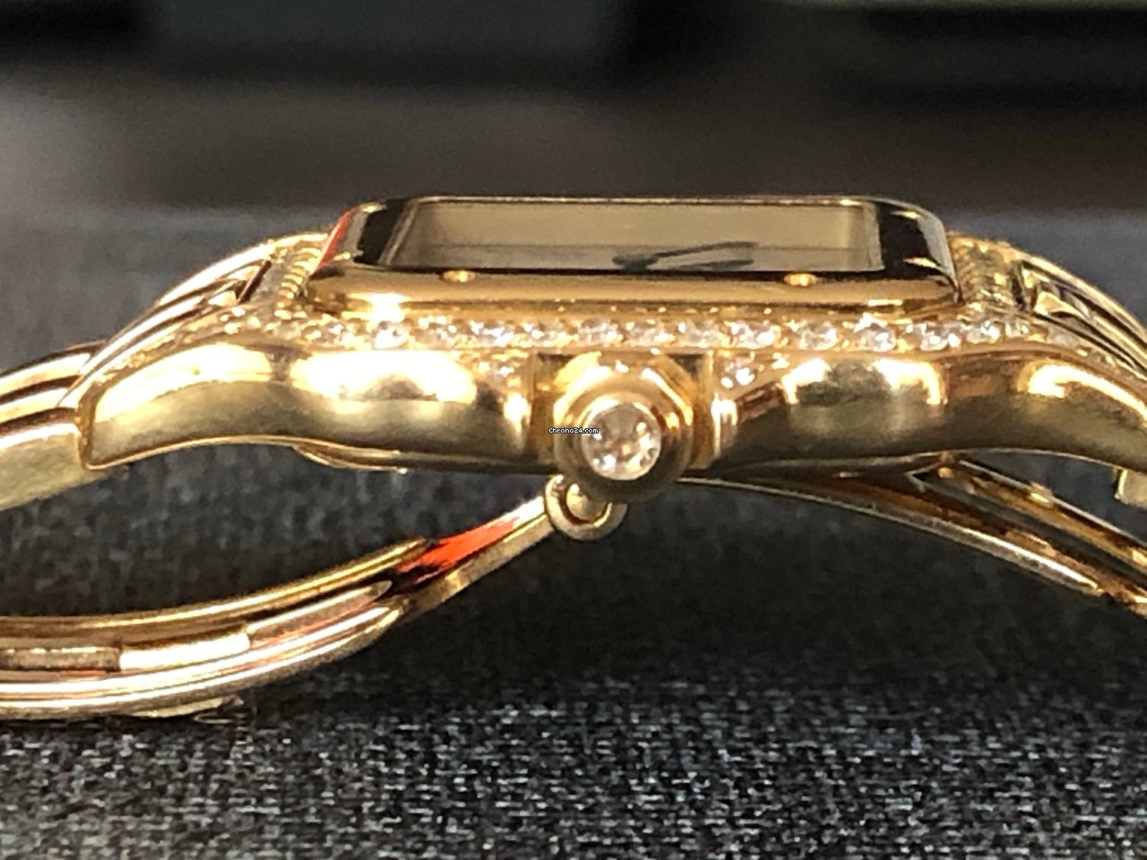 IMG_9081 Cartier Panthere Womens watch Quartz Yellow gold 866919 Replica 8