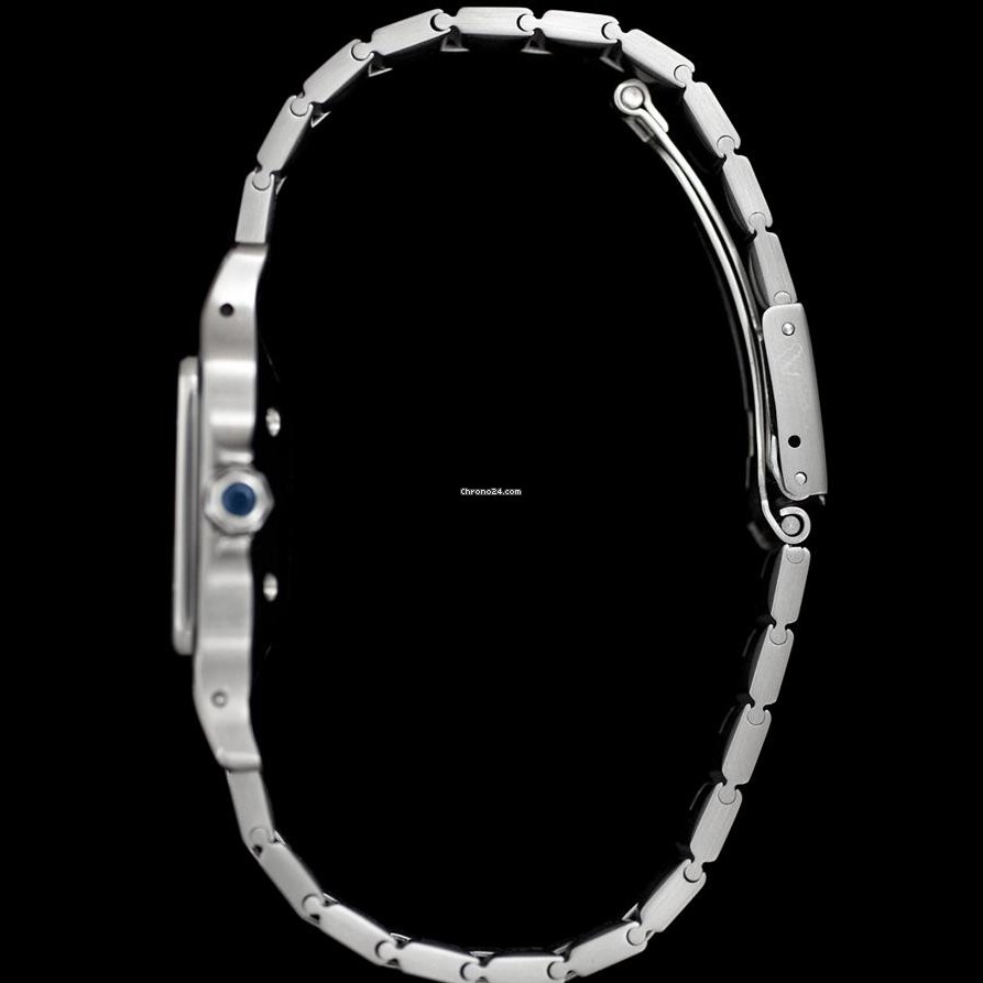 IMG_9081 Cartier Santos Mens watch Unisex Automatic Steel 7880 Replica 8