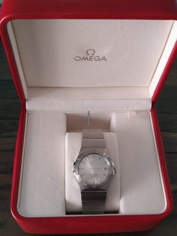 IMG_9081 Omega Constellation Quartz Mens watch Unisex Quartz Gold Steel 12310356002001 Replica 8