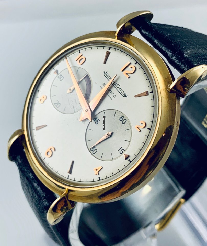 IMG_9081 Jaeger-LeCoultre Mens watch Unisex Manual winding Yellow gold Jaeger LeCoultre Futurematic 18k model 497 Replica 8