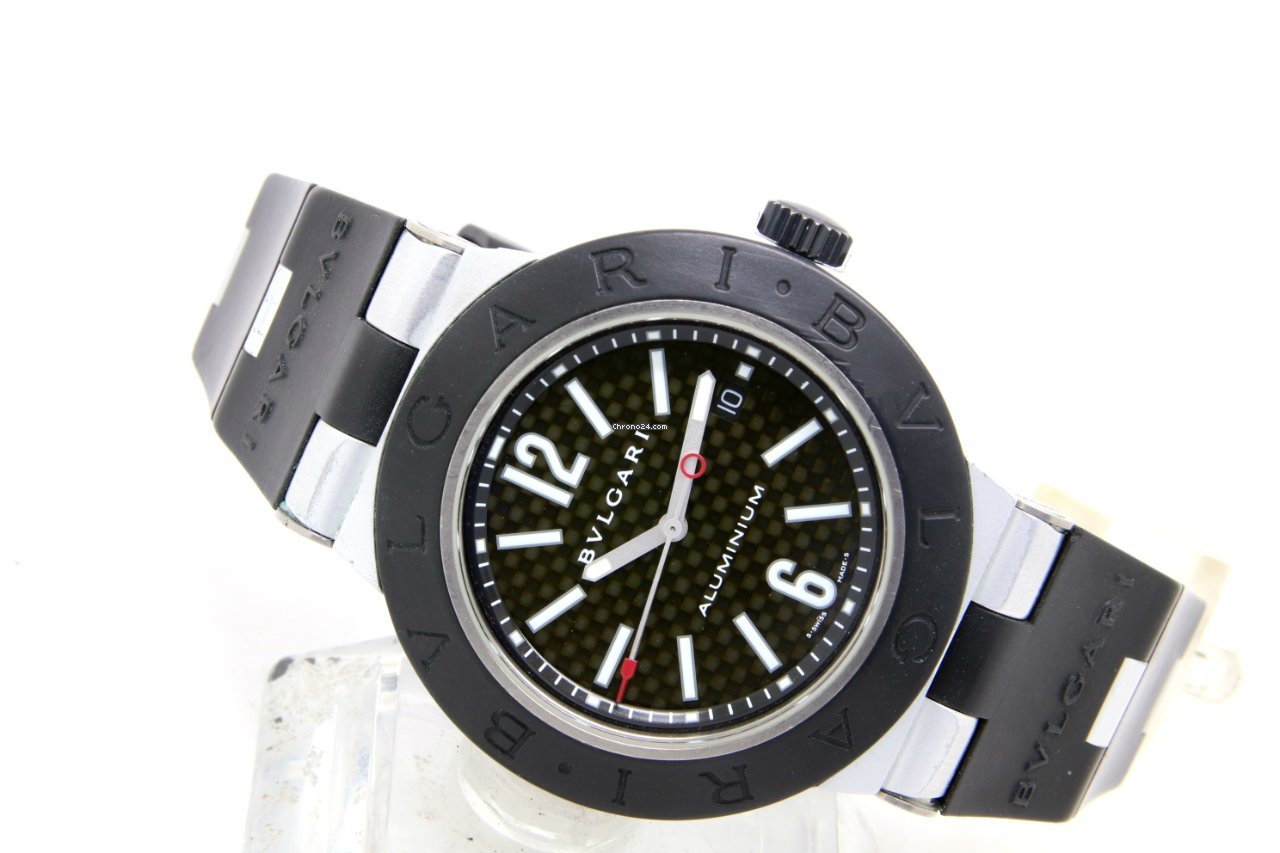 IMG_9081 Bulgari Diagono Mens watch Unisex Automatic Aluminum AL44TA Replica 8