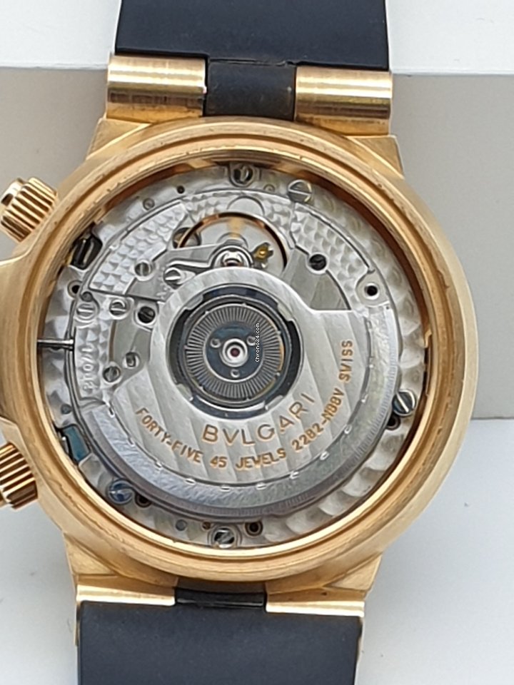 IMG_9081 Bulgari Diagono Mens watch Unisex Automatic Yellow gold SC 38 G Replica 8