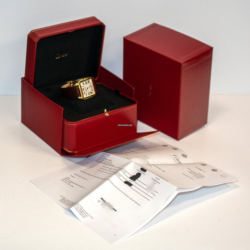 IMG_9081 Cartier Santos Dumont Mens watch Unisex Manual winding Yellow gold 2649 Replica 8