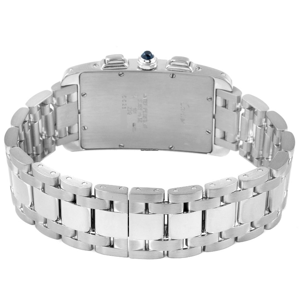 IMG_9081 Cartier Tank Americaine Mens watch Unisex Quartz W26033L1 Replica 8