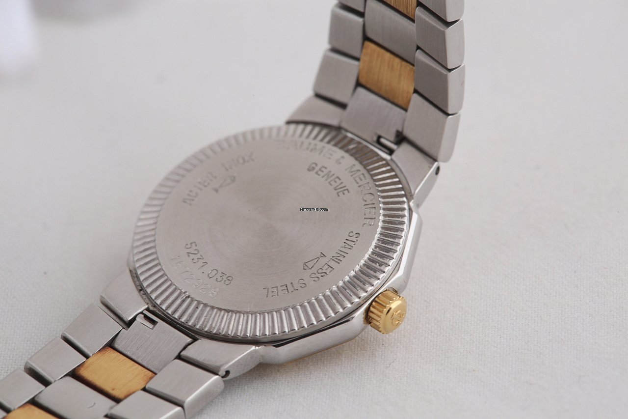 IMG_9081 Baume & Mercier Riviera Womens watch Quartz Gold Steel Baume & Mercier 5231 Replica 8
