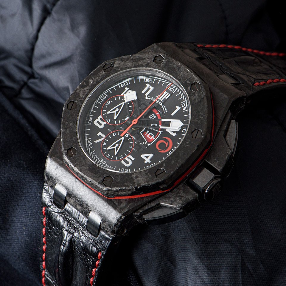 IMG_9081 Audemars Piguet Royal Oak Offshore Chronograph Mens watch Unisex Automatic Carbon 26062FS.OO.A002CA.01 Replica 8
