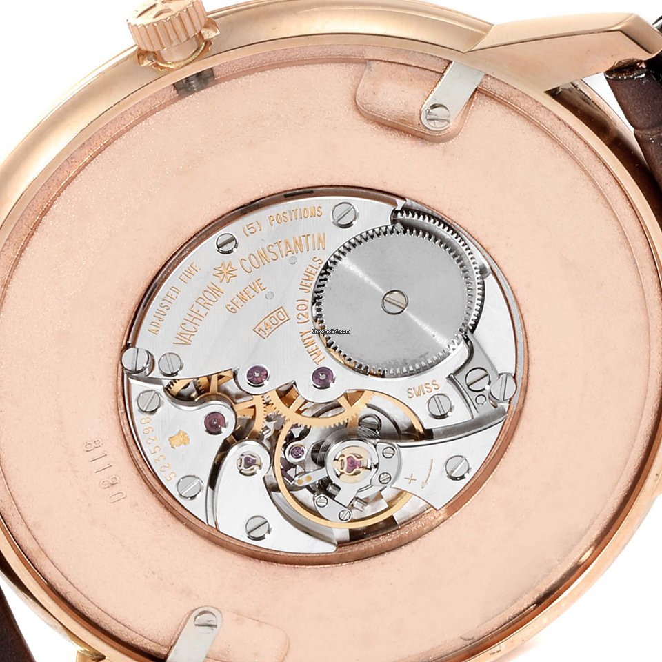 IMG_9081 Vacheron Constantin Patrimony Mens watch Unisex Manual winding Rose gold 81180 Replica 8