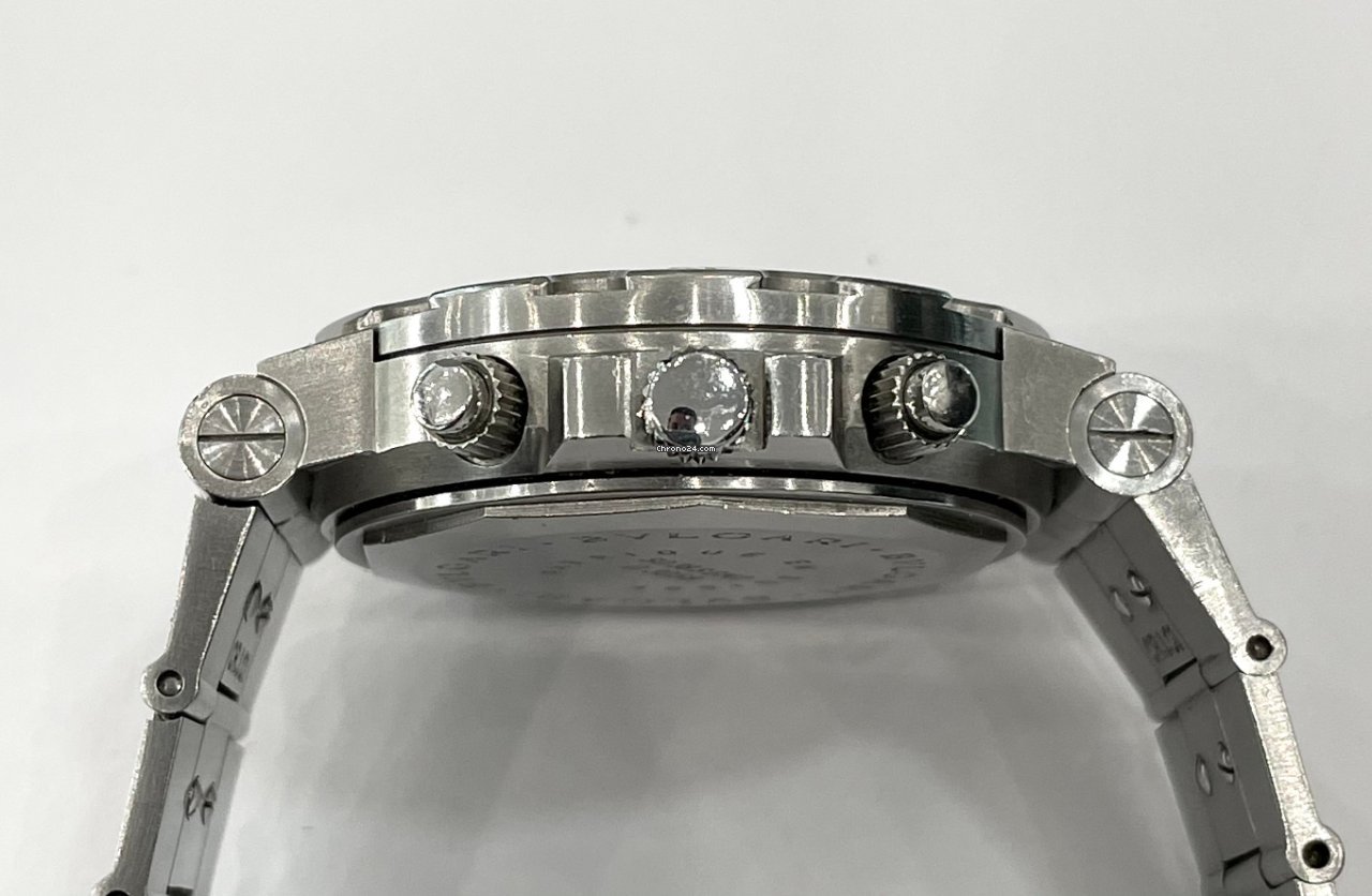 IMG_9081 Bulgari Diagono Mens watch Unisex Automatic Steel SD38SGMT Replica 8