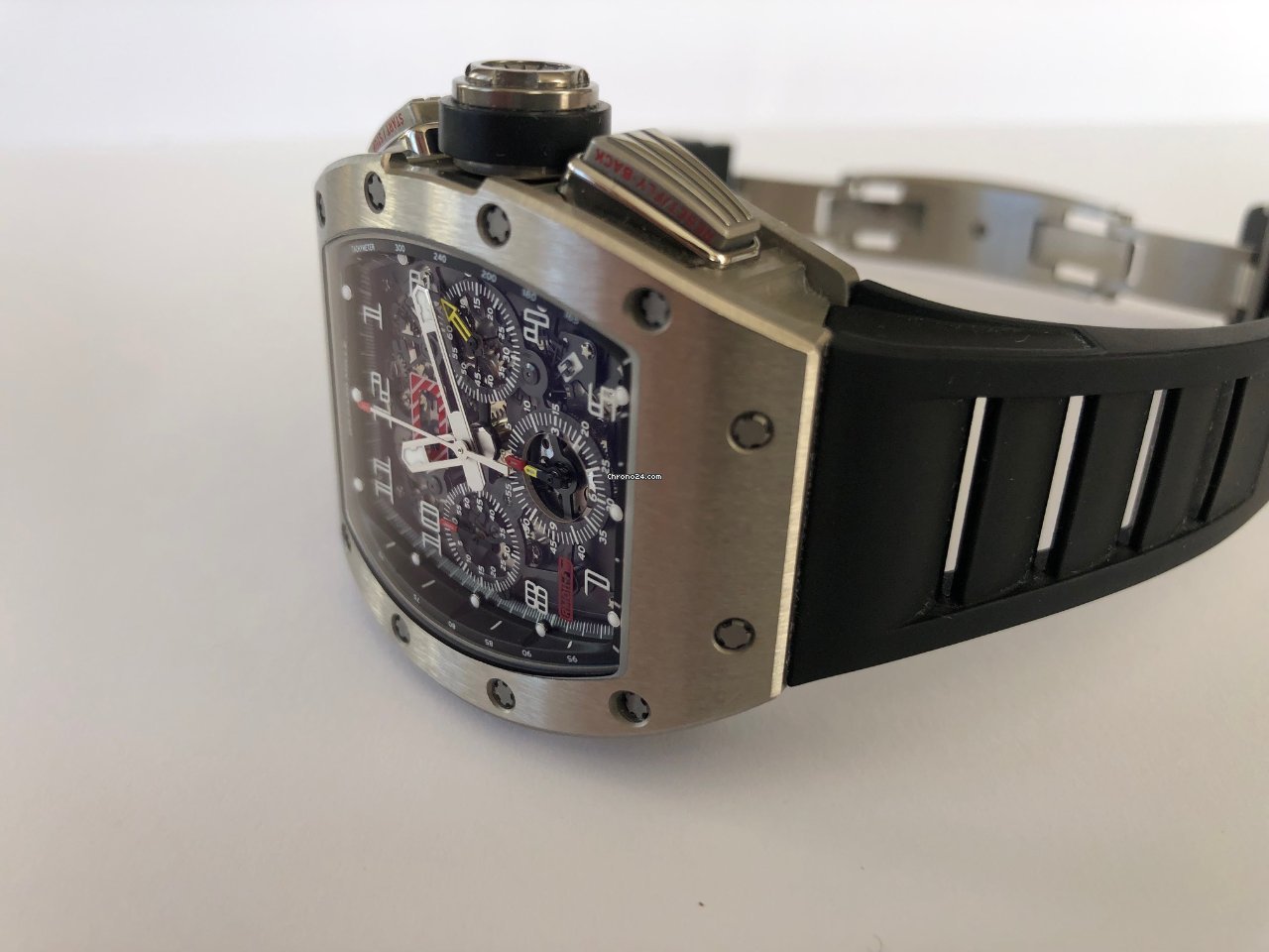 IMG_9081 Richard Mille RM 011 Mens watch Unisex Automatic Titanium RM11 Chronograph Replica 8