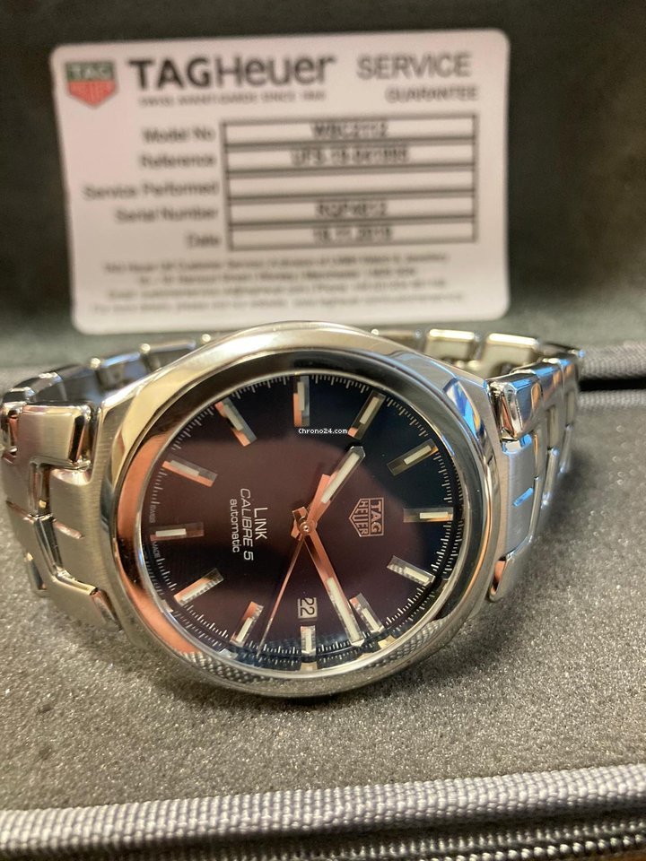 IMG_9081 TAG Heuer Link Calibre 5 Mens watch Unisex Automatic Steel WBC2112.BA0603 Replica 8