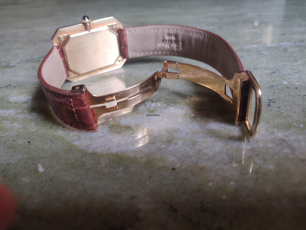 IMG_9081 Cartier Mens watch Unisex Manual winding Yellow gold 78096 Replica 8