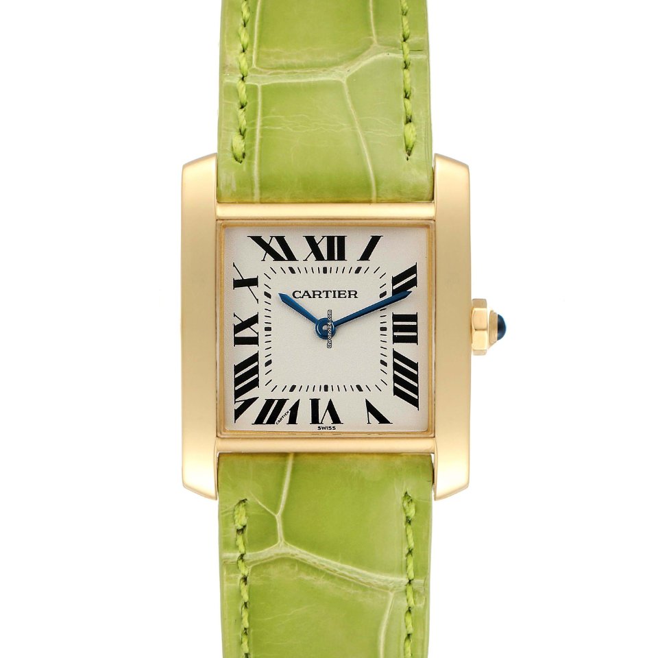 IMG_9081 Cartier Tank Francaise Womens watch Quartz Yellow gold W5000356 Replica 8