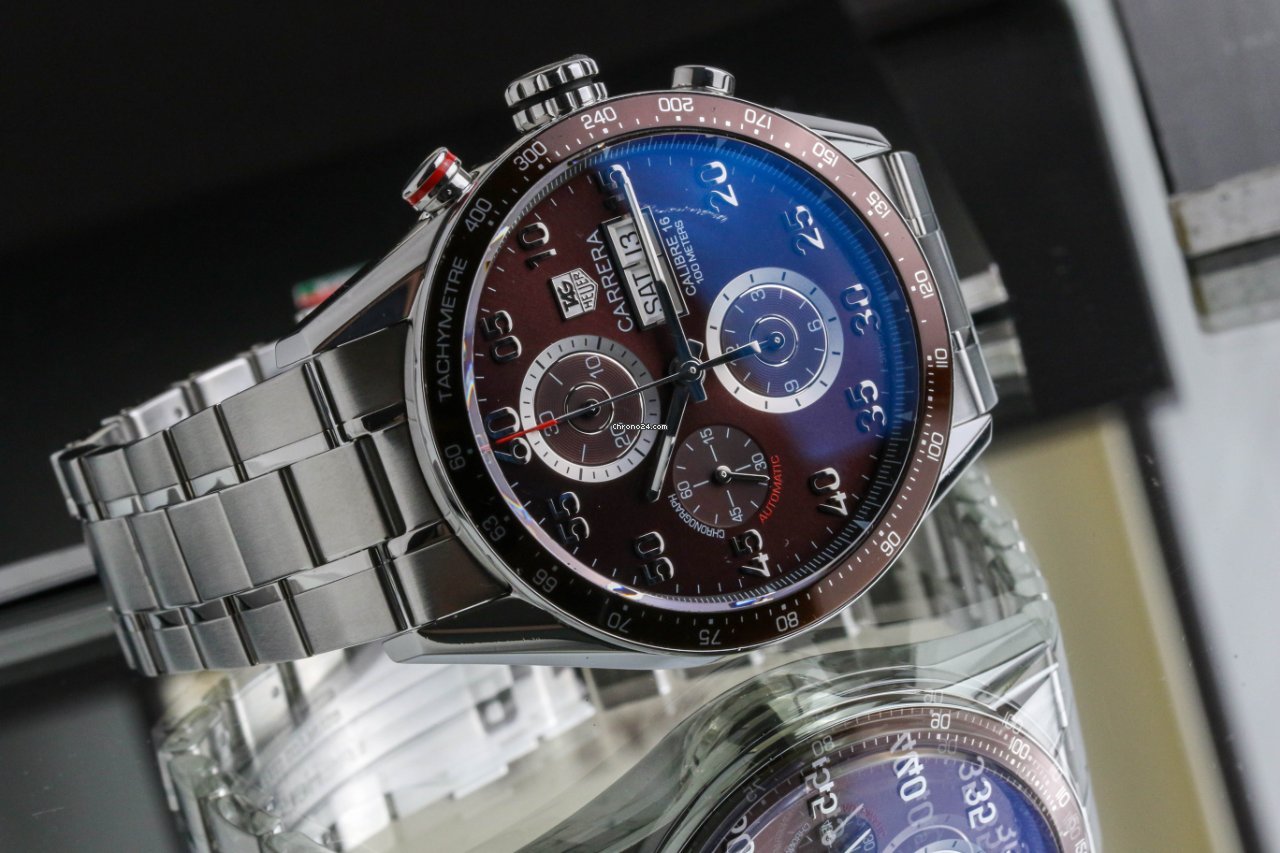 IMG_9081 TAG Heuer Carrera Calibre 16 Mens watch Unisex Automatic Steel CV2A12 Replica 8