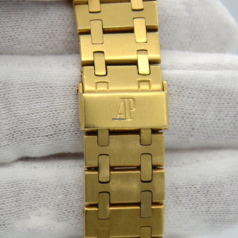 IMG_9081 Audemars Piguet Royal Oak Mens watch Unisex Automatic Yellow gold 4100BA Replica 8