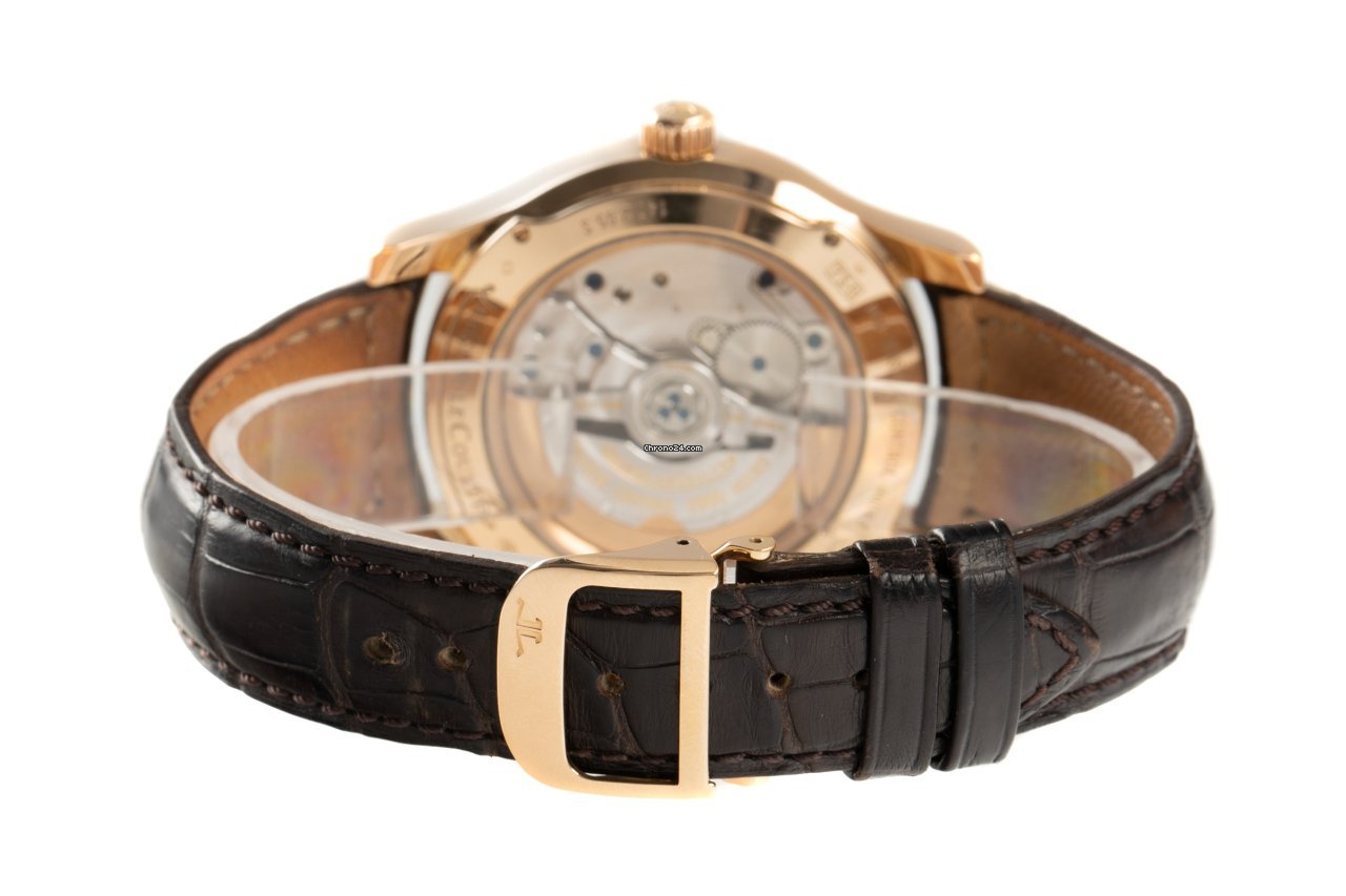 IMG_9081 Jaeger-LeCoultre Master Hometime Mens watch Unisex Automatic Yellow gold 147.2.05.S Replica 8