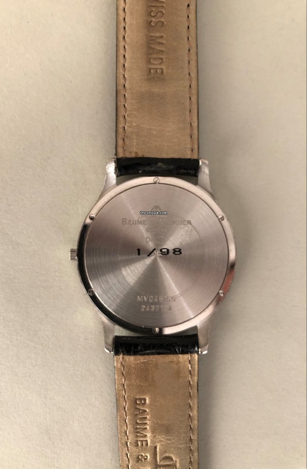 IMG_9081 Baume & Mercier Mens watch Unisex Quartz White gold M0A06494 Replica 8