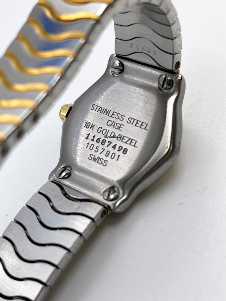 IMG_9081 Ebel Sport Womens watch Quartz Gold Steel 1057901 Replica 8