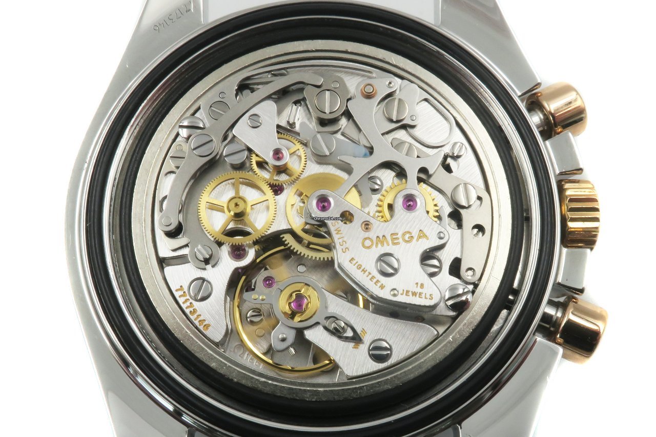 IMG_9081 Omega Speedmaster Professional Moonwatch Mens watch Unisex Manual winding Gold Steel 3366.51.00 Replica 8