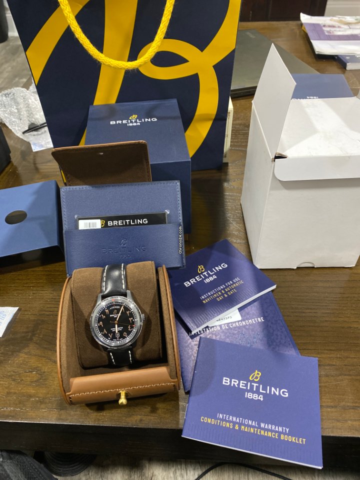 IMG_9081 Breitling Aviator 8 Mens watch Unisex Automatic M453301A1B1X2 Replica 8