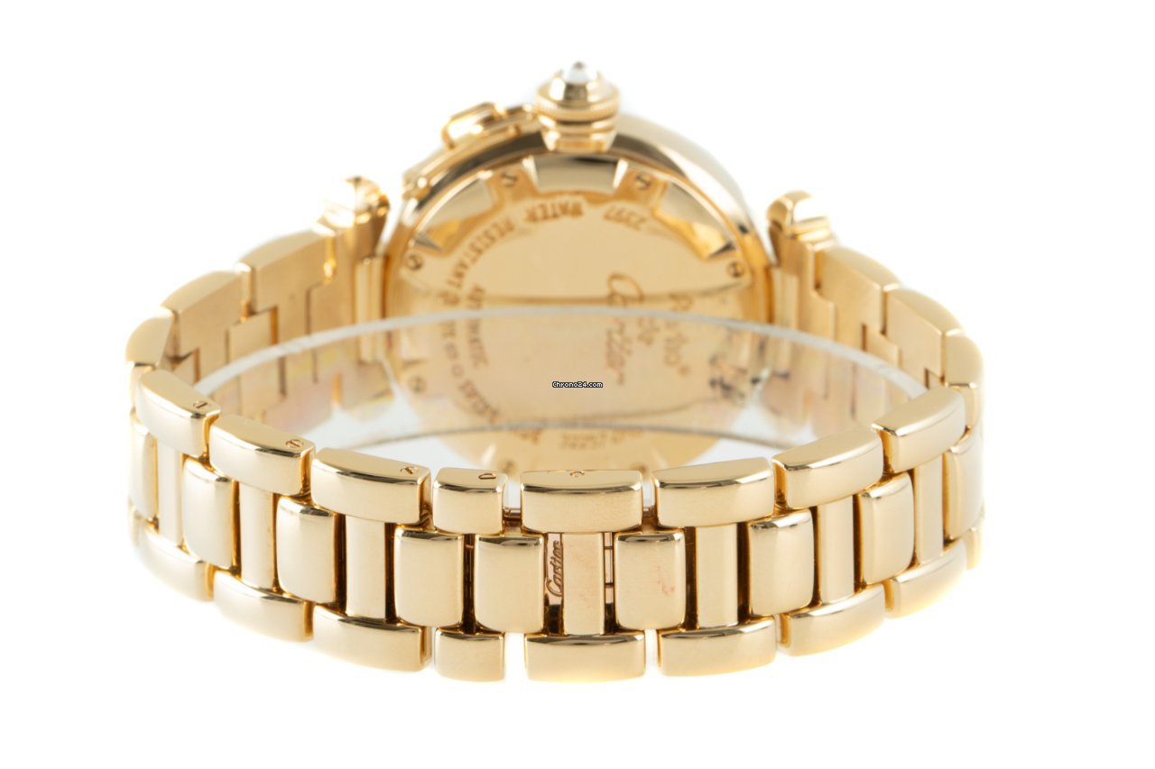 IMG_9081 Cartier Pasha Womens watch Automatic Yellow gold 2397 Replica 8