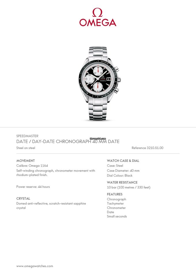 IMG_9081 Omega Speedmaster Date Mens watch Unisex Automatic Steel 3210.51 Replica 8