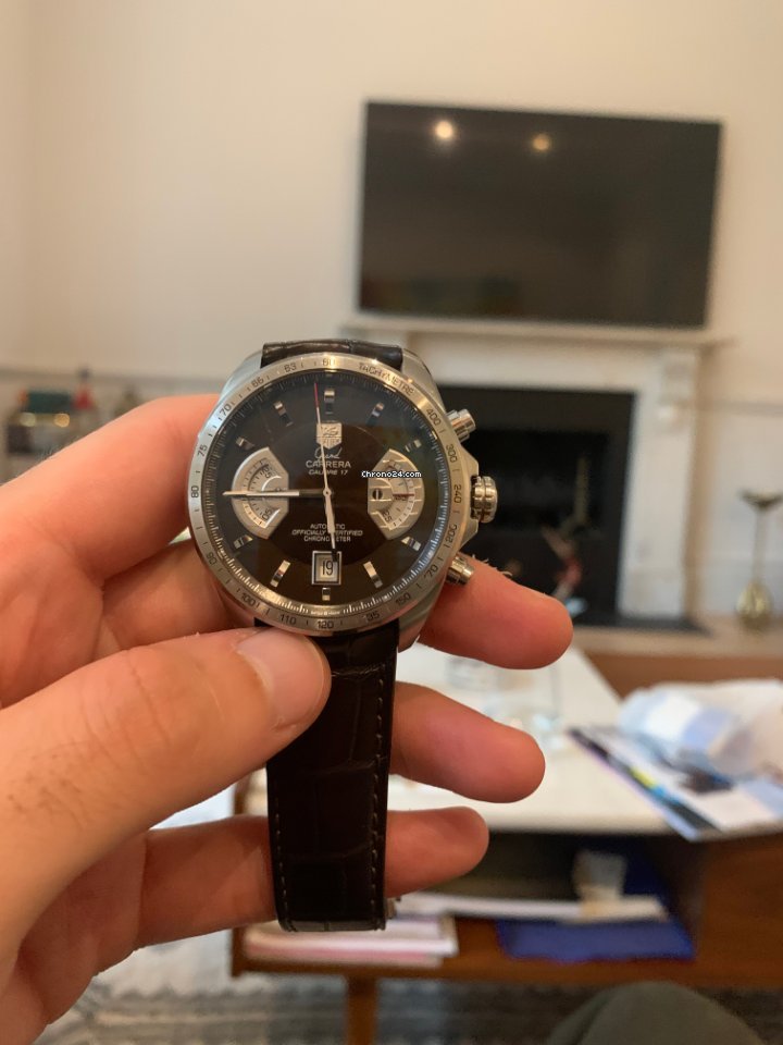 IMG_9081 TAG Heuer Grand Carrera Mens watch Unisex Automatic Steel CAV511E.FC6231 Replica 8