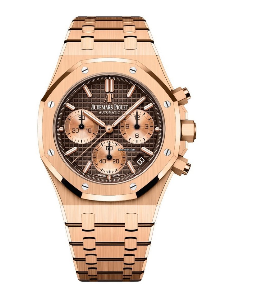 IMG_9081 Audemars Piguet Royal Oak Chronograph Mens watch Unisex Automatic Rose gold 26239OR.OO.1220OR.02 Replica 8