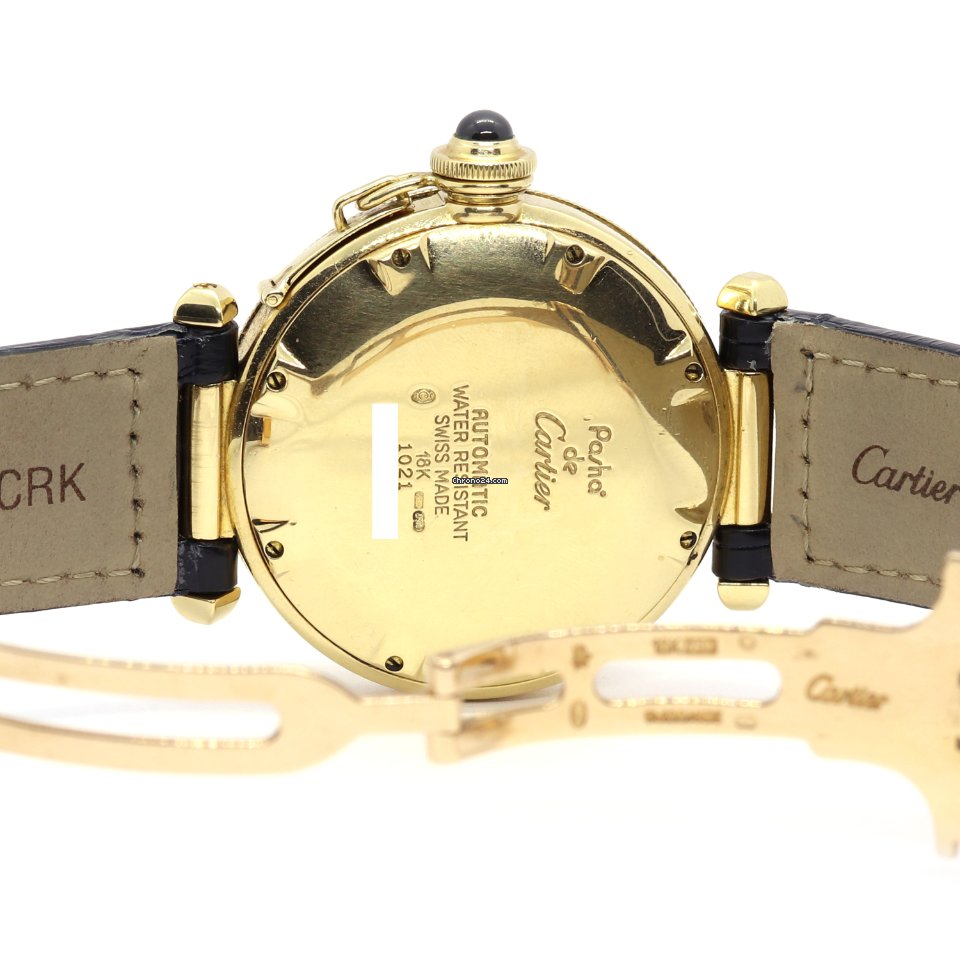 IMG_9081 Cartier Pasha Mens watch Unisex Automatic Yellow gold 1021 Replica 8
