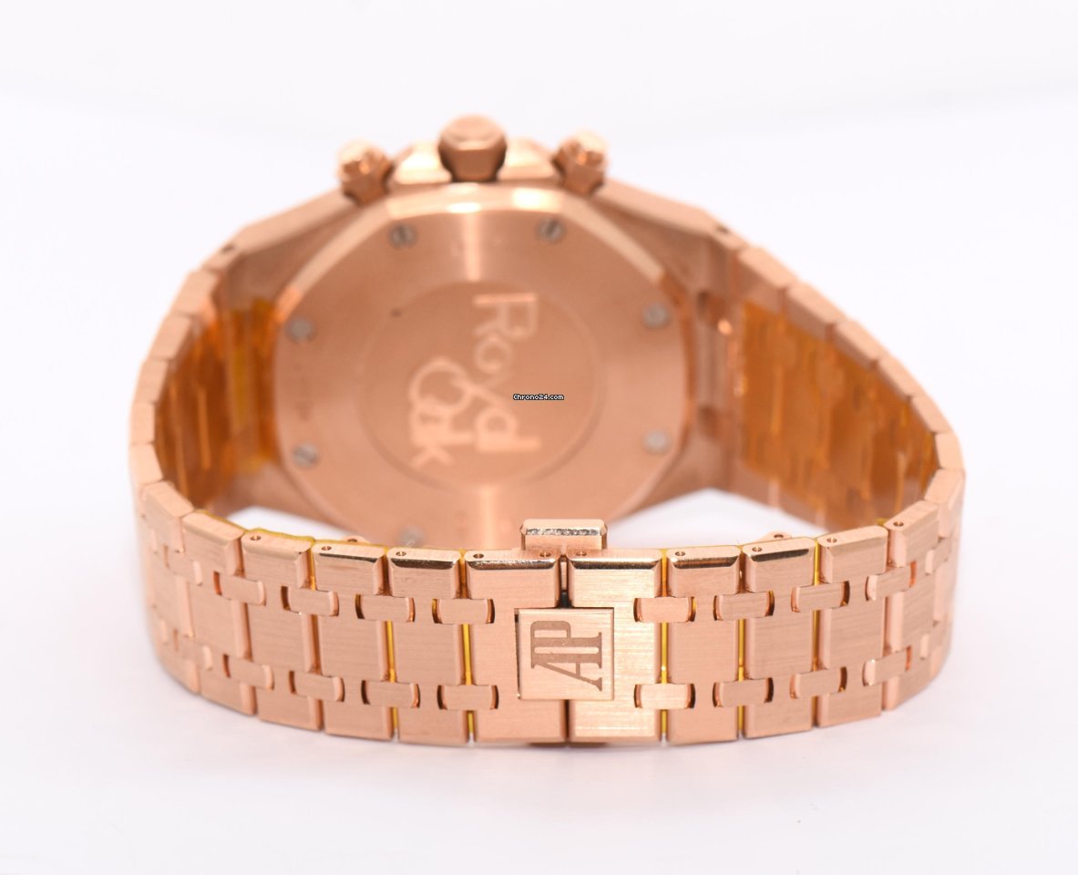 IMG_9081 Audemars Piguet Royal Oak Chronograph Mens watch Unisex Automatic Rose gold 263310R-00-12200R2 Replica 8