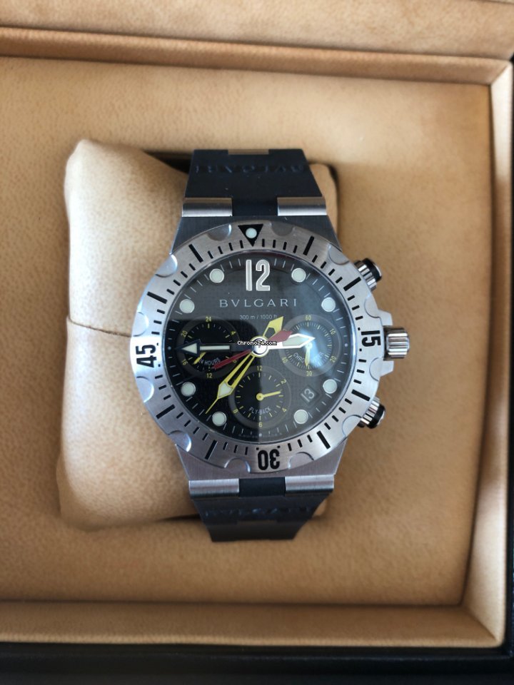 IMG_9081 Bulgari Diagono Mens watch Unisex Steel SC40SVD Replica 8