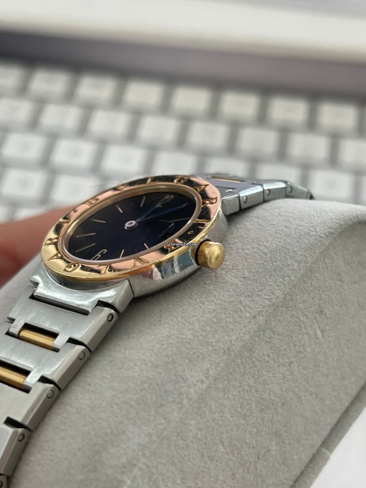 IMG_9081 Bulgari Bulgari Womens watch Quartz Gold Steel BB26SGD Replica 8