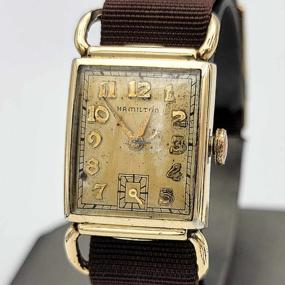 IMG_9081 Hamilton Mens watch Unisex Manual winding Gold Steel Hamilton Grade 980 Replica 8