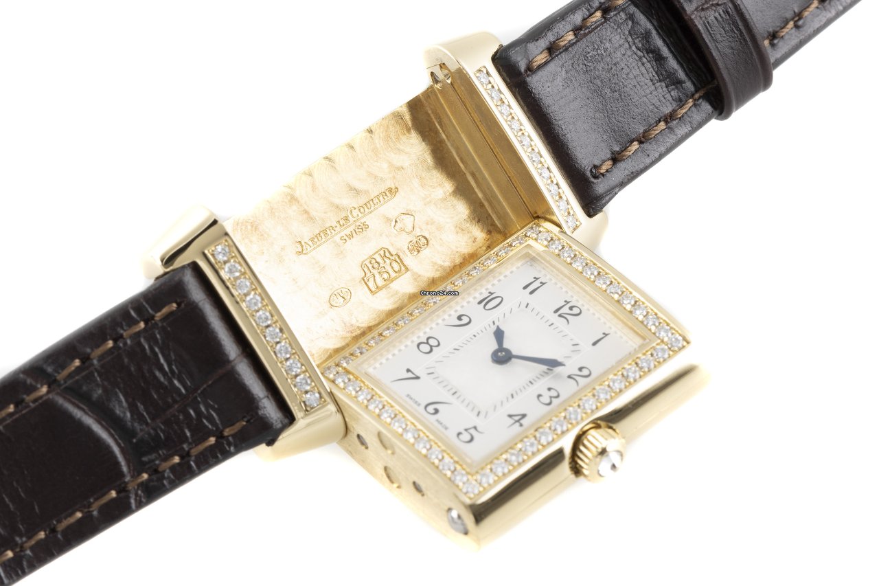 IMG_9081 Jaeger-LeCoultre Reverso Duetto Womens watch Manual winding Yellow gold 266.1.11 Replica 8