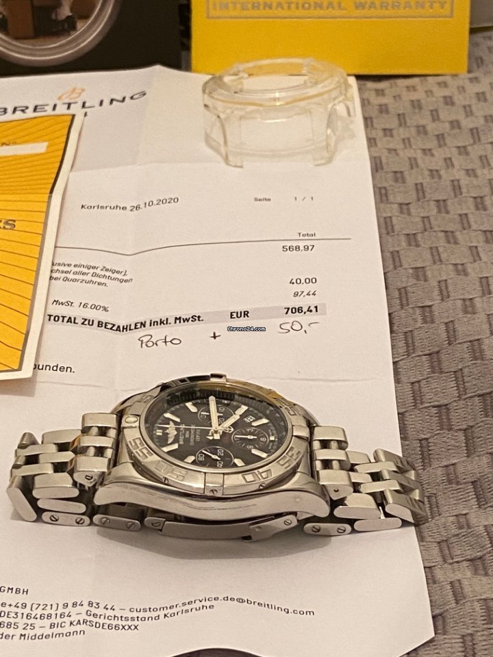 IMG_9081 Breitling Chronomat 44 Mens watch Unisex Automatic Steel AB011012.M524.375A Replica 8