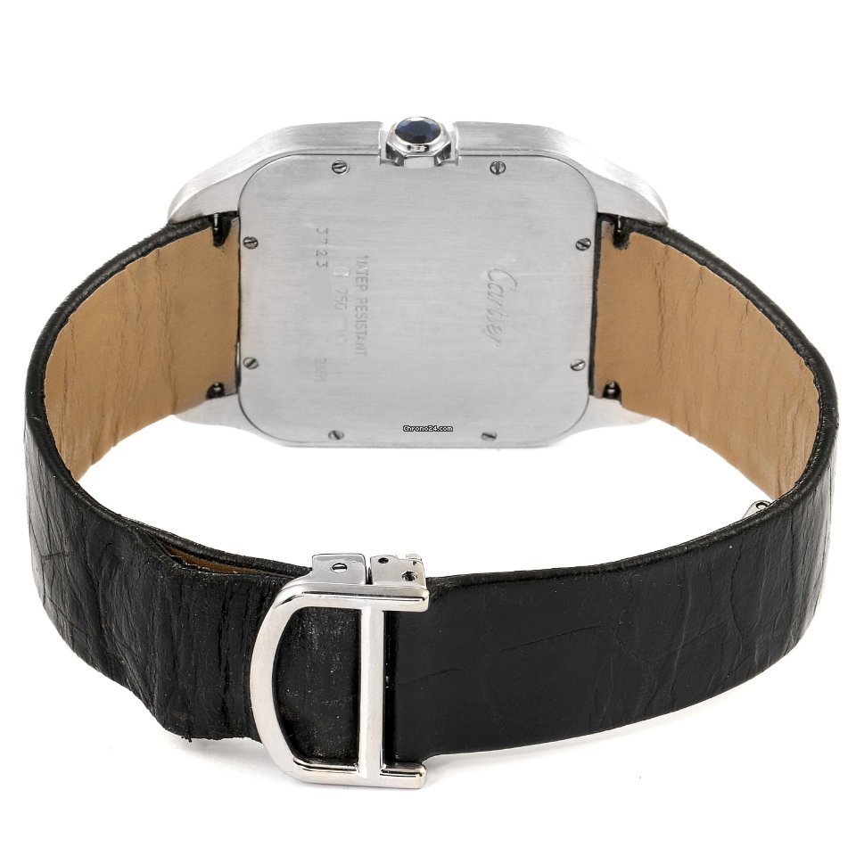IMG_9081 Cartier Santos Dumont Mens watch Unisex Manual winding White gold W2007051 Replica 8
