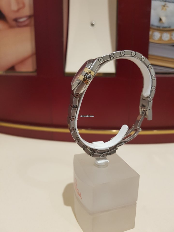 IMG_9081 Omega Constellation Quartz Womens watch Quartz Gold Steel 123.20.24.60.55.006 Replica 8