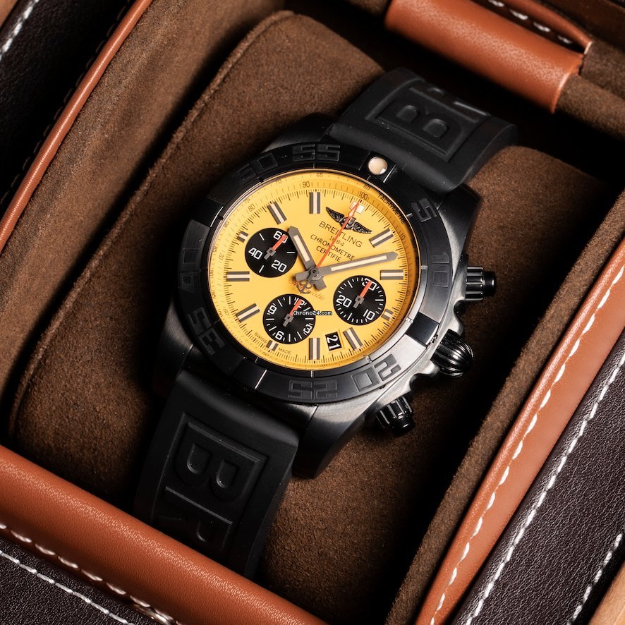 IMG_9081 Breitling Chronomat 44 Blacksteel Mens watch Unisex Automatic Steel MB0111C3 I531 Replica 8