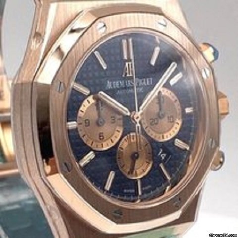 IMG_9081 Audemars Piguet Royal Oak Chronograph Mens watch Unisex Automatic Rose gold 26331OR.OO.1220OR.01 Replica 8