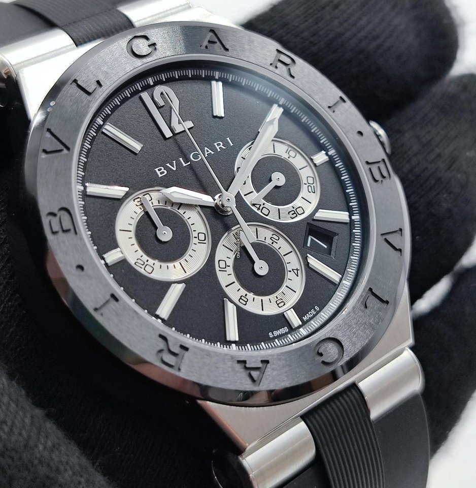 IMG_9081 Bulgari Diagono Mens watch Unisex Steel DG42BSCVDCH Replica 8