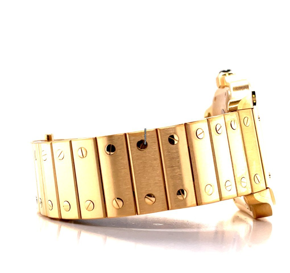 IMG_9081 Cartier Santos Mens watch Unisex Automatic Yellow gold WGSA0029 Replica 8