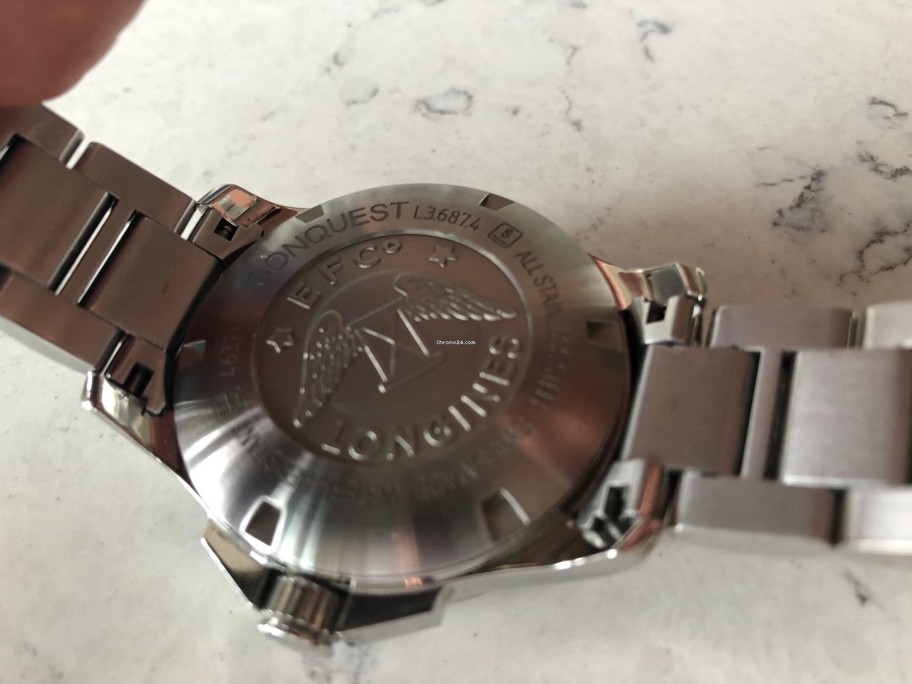 IMG_9081 Longines Conquest Mens watch Unisex Automatic Steel L3.687.4.99.6 Replica 8