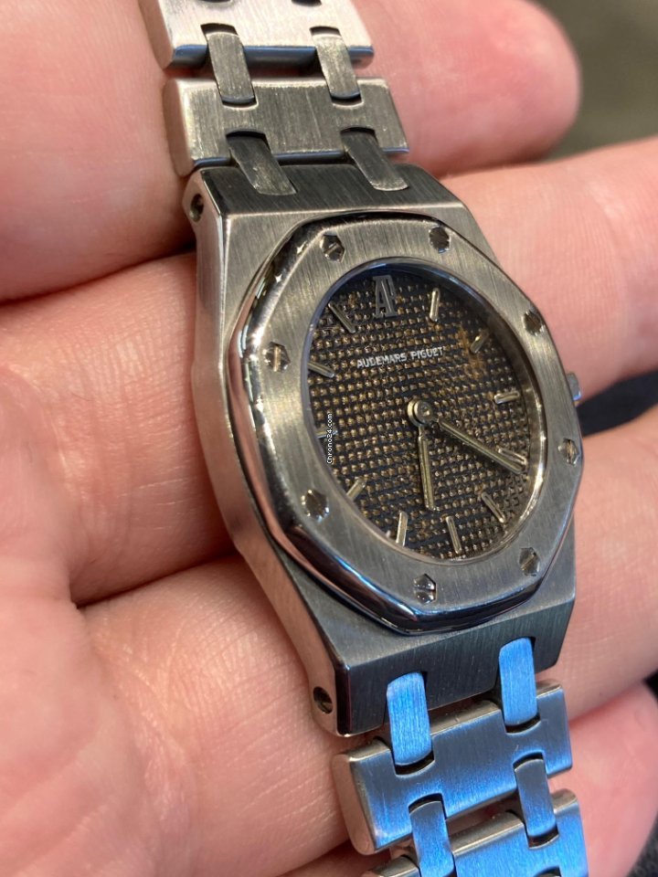 IMG_9081 Audemars Piguet Royal Oak Lady Womens watch Quartz Steel 6007ST Replica 8
