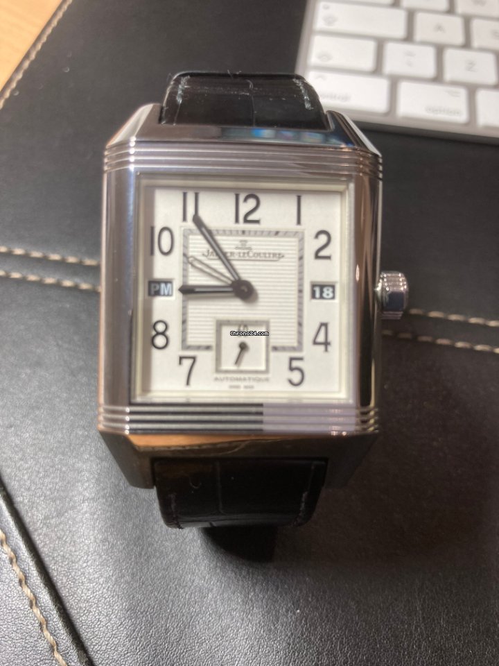 IMG_9081 Jaeger-LeCoultre Reverso Squadra Hometime Mens watch Unisex Automatic Steel Q7008420 Replica 8