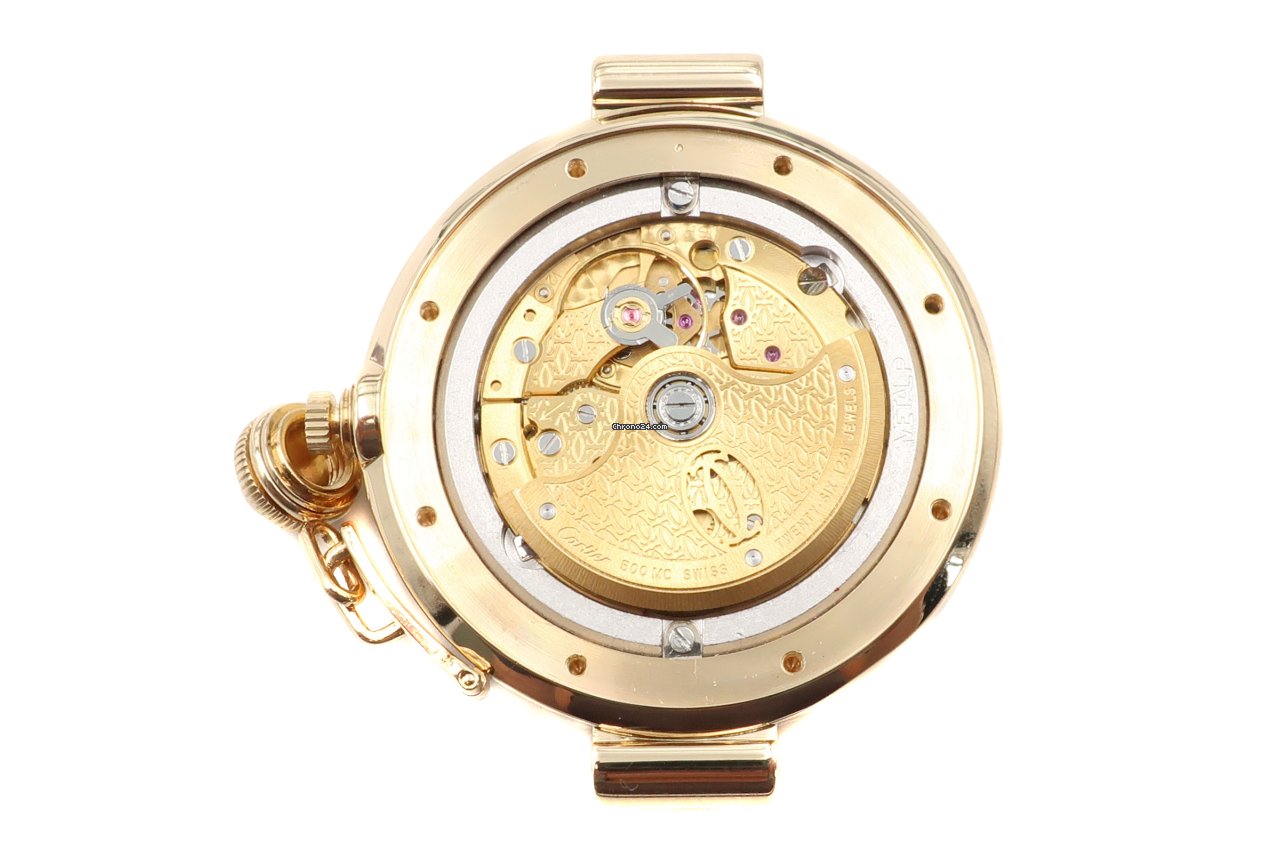 IMG_9081 Cartier Pasha Womens watch Automatic Yellow gold 2519 Replica 8