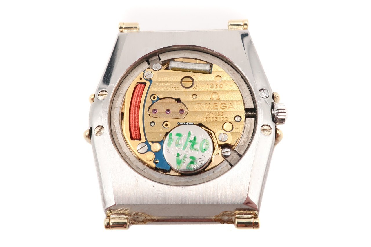 IMG_9081 Omega Constellation Ladies Womens watch Quartz Gold Steel 598.0003 Replica 8