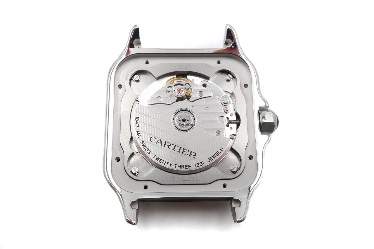 IMG_9081 Cartier Santos Mens watch Unisex Automatic Steel WSSA0030 Replica 8