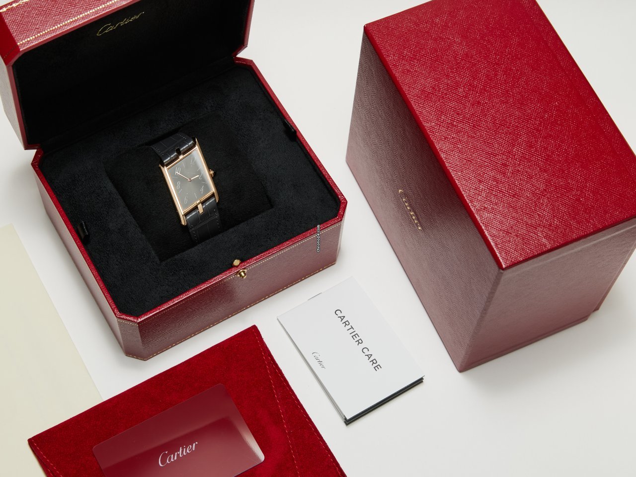 IMG_9081 Cartier Tank Mens watch Unisex Manual winding Rose gold WGTA0043 Replica 8