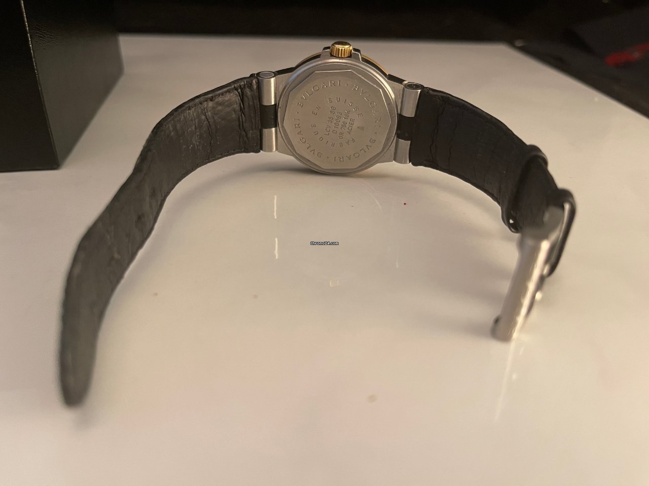 IMG_9081 Bulgari Diagono Mens watch Unisex Automatic Gold Steel LC35SG Replica 8
