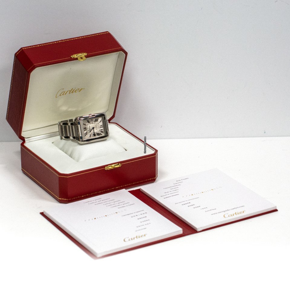 IMG_9081 Cartier Tank Anglaise Mens watch Unisex Automatic Steel w5310008 3507 Replica 8