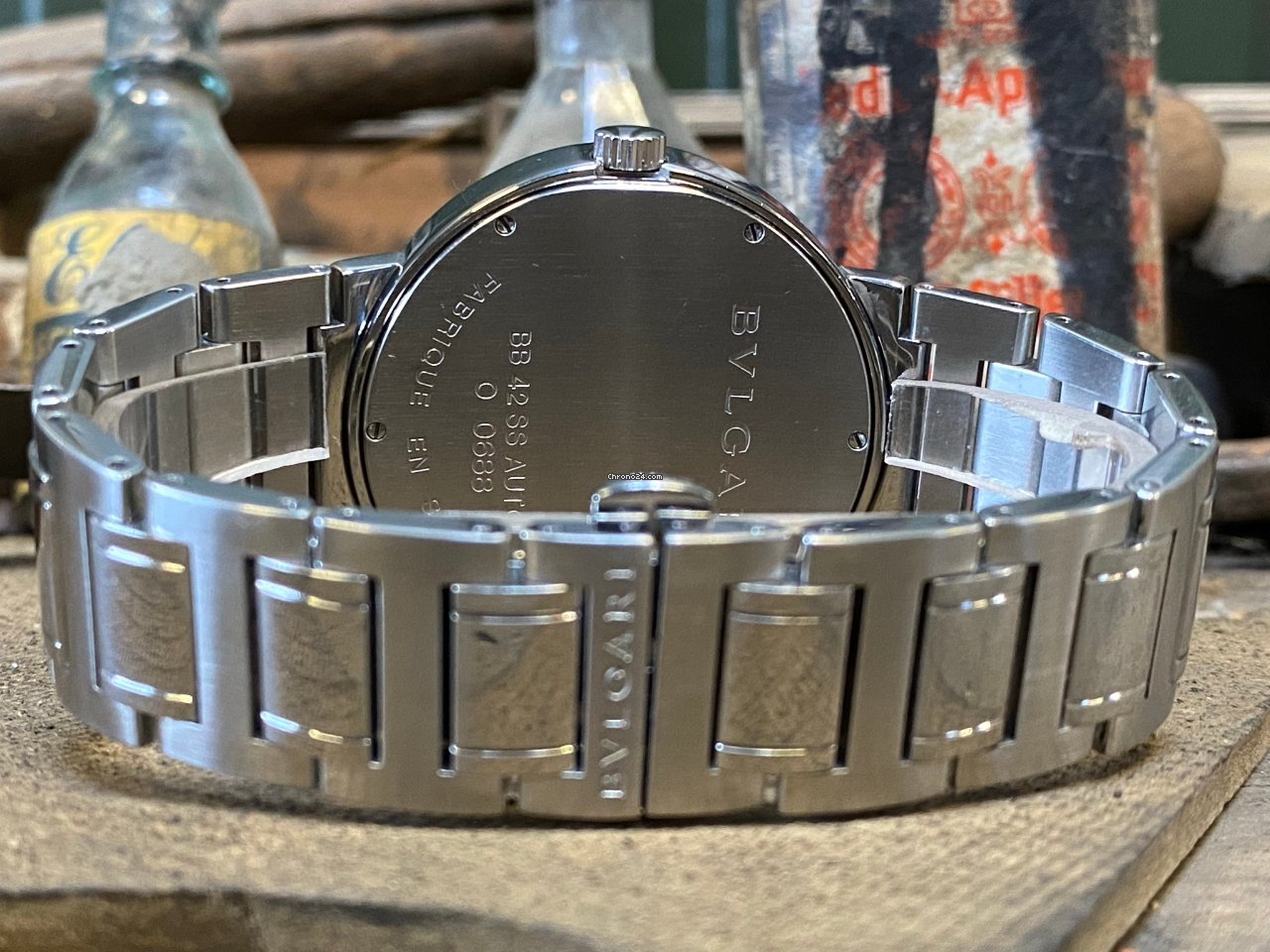 IMG_9081 Bulgari Bulgari Mens watch Unisex Automatic Steel BB 42 SS AUTO Replica 8